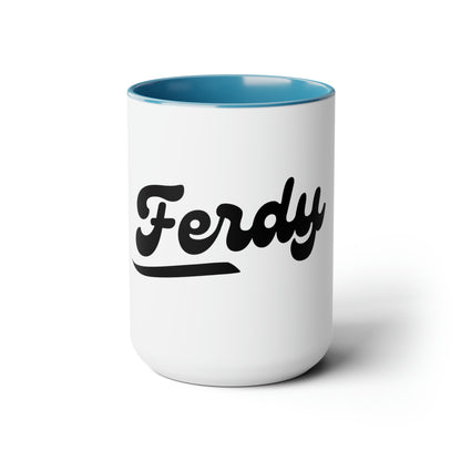 Two-Tone Coffee Mugs, 15oz