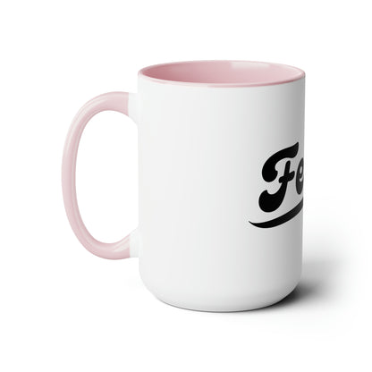 Two-Tone Coffee Mugs, 15oz